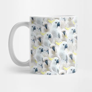 Funny Exotic Cockatoo Parrot Bird Pattern Mug